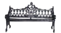 Banca de fundición ornamental