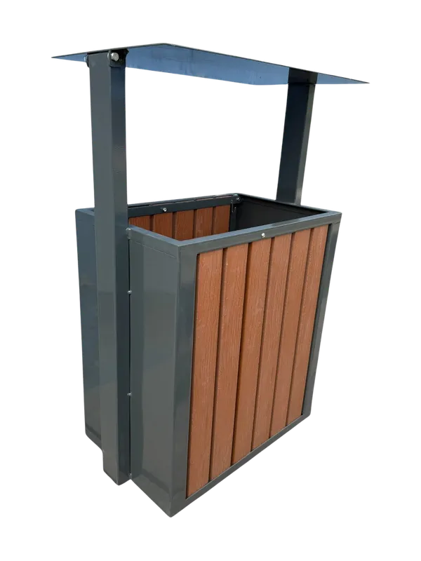 Bote de plastimadera con techo